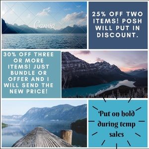 🎉25% off two items; 30% off three or more items.